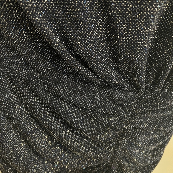 Vince Camuto Metallic One-Shoulder Gown - Picture 5 of 9